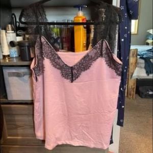 Pink & Black lace top